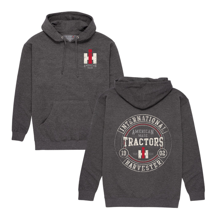 IH American Made Tractors Round Men's Pullover Hoodie