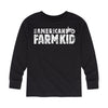 All American Farm Kid Toddler Long Sleeve Tee