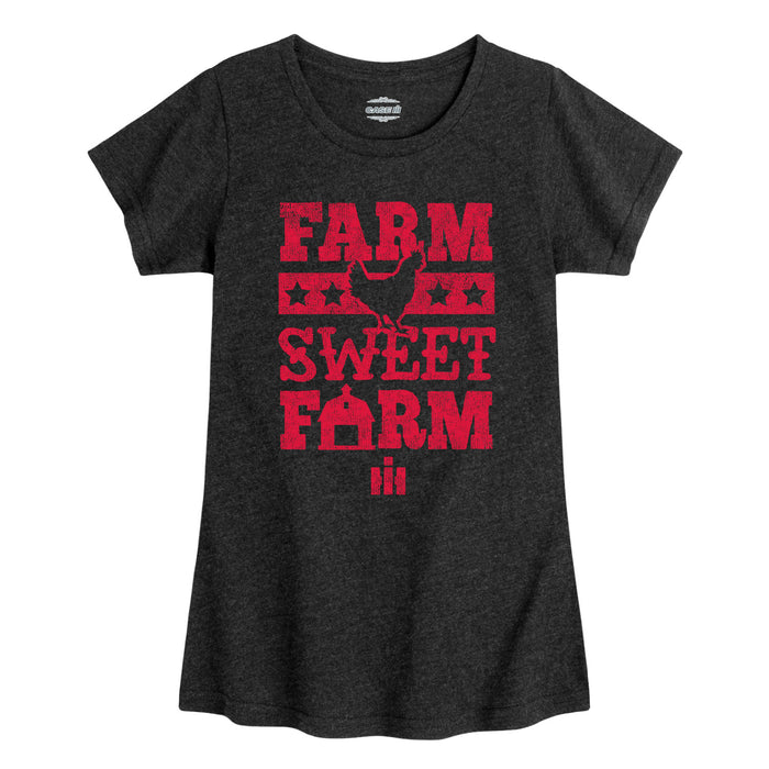 Farm Sweet Farm IH Girls Short Sleeve Tee