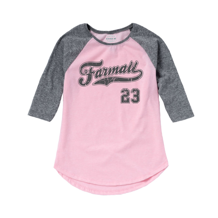 Farmall BBTail 23 Collegiate Kids Girls Shirt Raglan