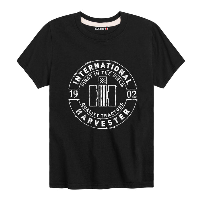 IH First In The Field Stamp Youth Short Sleeve Tee