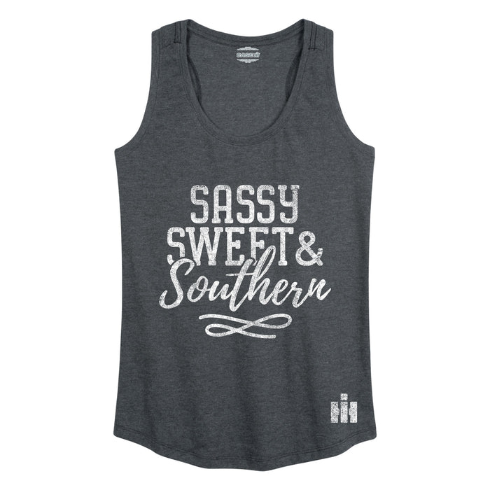 Sassy Sweet And Southern Womens Racerback Tank