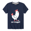 Not A Nugget Chicken Girl Youth Short Sleeve Tee