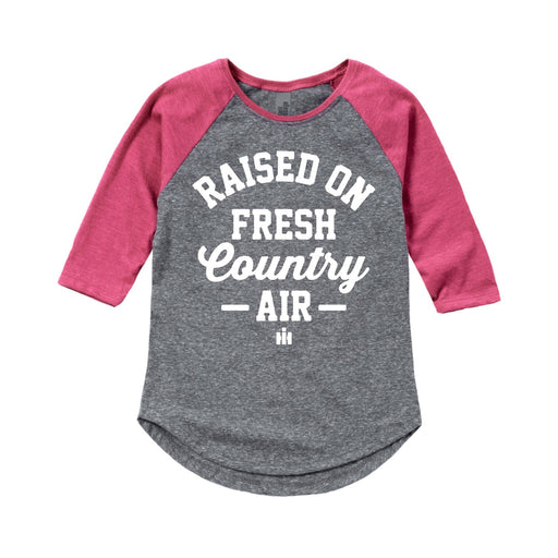 Raised On Fresh Country Air  International Harvester™-Toddler Girl Raglan