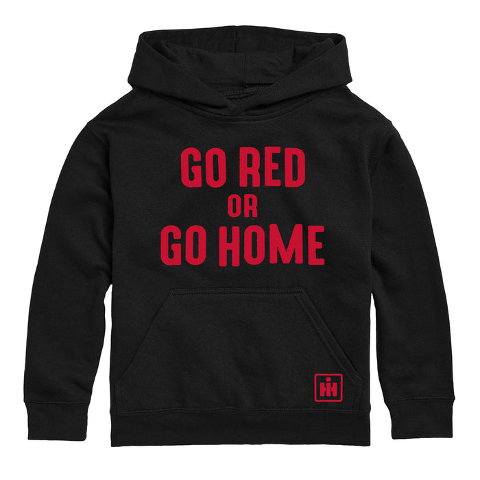Go Red Or Go Home Boys Pullover Hoodie