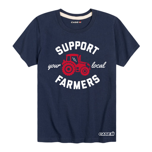 Support Your Local Farmers Kid's Short Sleeve T Shirt