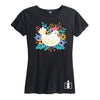 Floral Chicken IH Womens T-Shirt