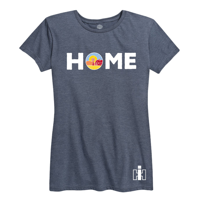 Home With Barn And Sunset IH Womens T-Shirt