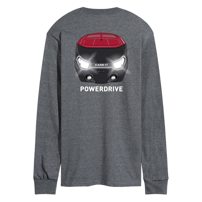 Magnum PowerDrive Front with Lights Case IH Men's Long Sleeve T-Shirt