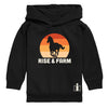 Rise And Farm Horse IH Girls Pullover Hoodie