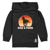 Rise And Farm Horse IH Girls Pullover Hoodie
