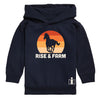 Rise And Farm Horse IH Girls Pullover Hoodie