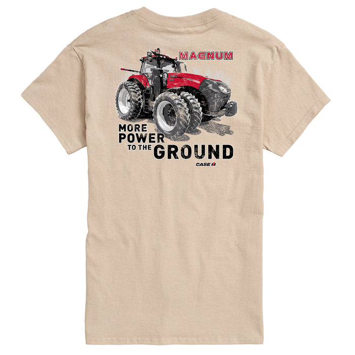 Magnum Power To The Ground Case IH Mens Short Sleeve Tee