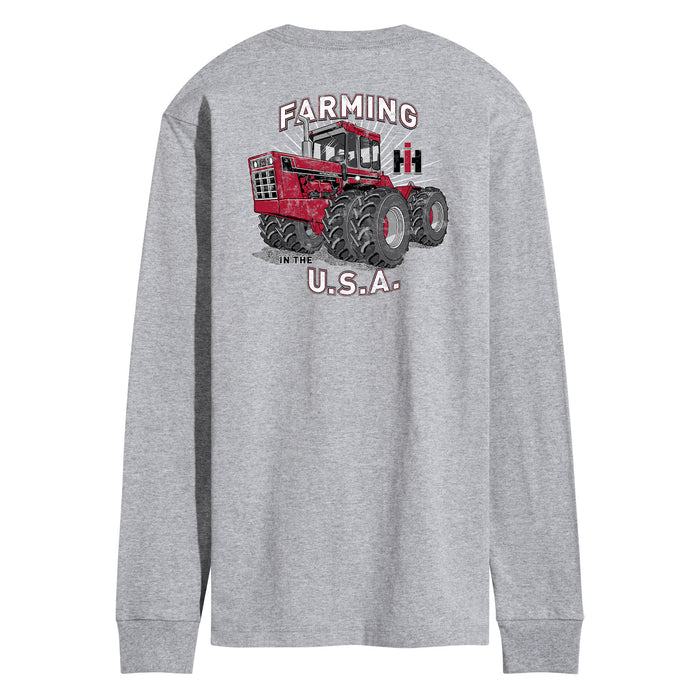 Farming In The USA International Tractor Mens Long Sleeve Tee
