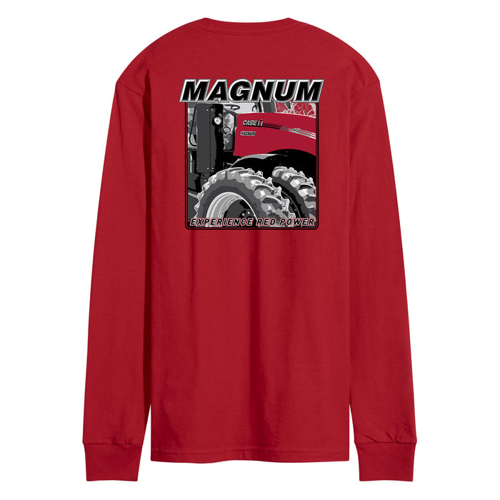 Magnum Experience Red Power Case IH Mens Mens Long Sleeve Tee