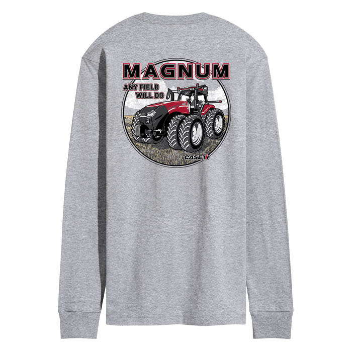 Magnum Any Field Will Do Case IH Mens Long Sleeve Tee