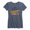 IH Harvester BBTail Patriotic Womens Short Sleeve Classic Fit Tee