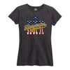 IH Harvester BBTail Patriotic Womens Short Sleeve Classic Fit Tee