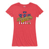 IH Harvester BBTail Patriotic Womens Plus Short Sleeve Classic Fit Tee