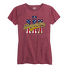 IH Harvester BBTail Patriotic Womens Short Sleeve Classic Fit Tee