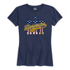 IH Harvester BBTail Patriotic Womens Short Sleeve Classic Fit Tee