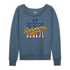 IH Harvester BBTail Patriotic Womens French Terry Pullover