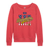 IH Harvester BBTail Patriotic Womens French Terry Pullover