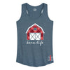 Red Plaid Barn Life IH Womens Racerback Tank