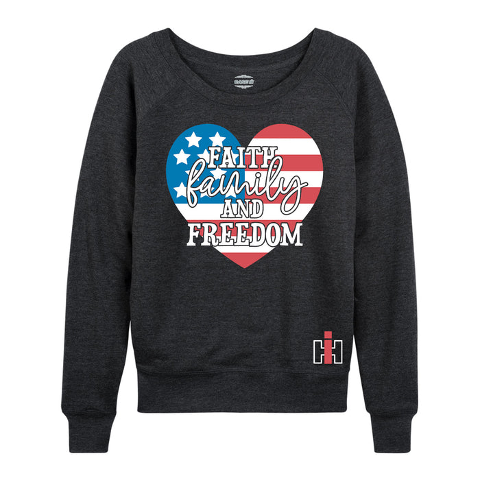 Faith Family Freedom IH Womens French Terry Pullover