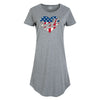 Case IH Heart Patriotic Glitter Womens Anyway Dress