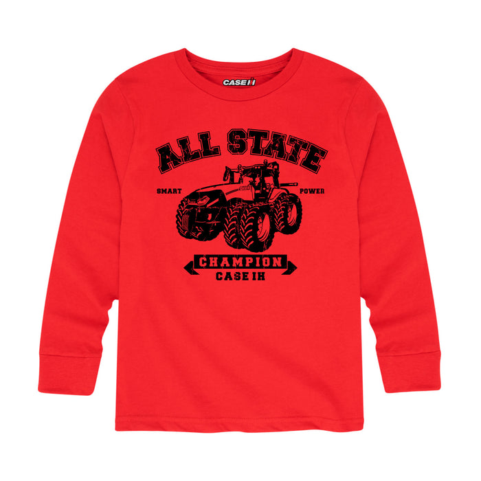 All State Smart Power Case IH Boys Long Sleeve Tee