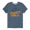 IH Harvester BBTail Patriotic Boys Short Sleeve Tee