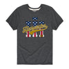 IH Harvester BBTail Patriotic Boys Short Sleeve Tee