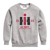 Vintage Collegiate Look Boys Crew Fleece