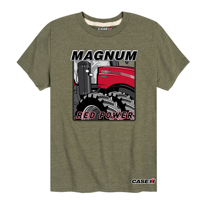 Magnum Red Power Case IH Boys Short Sleeve Tee