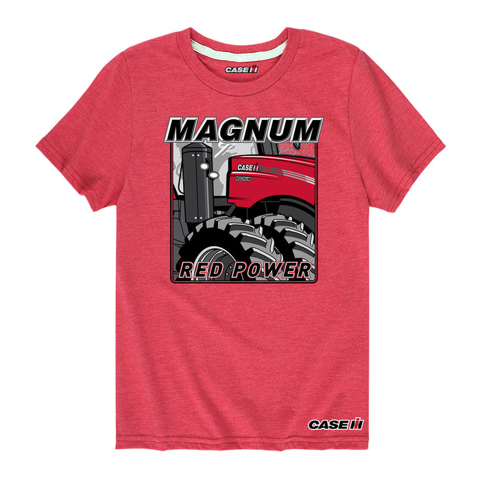 Magnum Red Power Case IH Boys Short Sleeve Tee