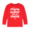 Hangin With My Homies IH Boys Long Sleeve Tee