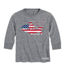 Magnum USA Map Case IH  Boys Long Sleeve Tee