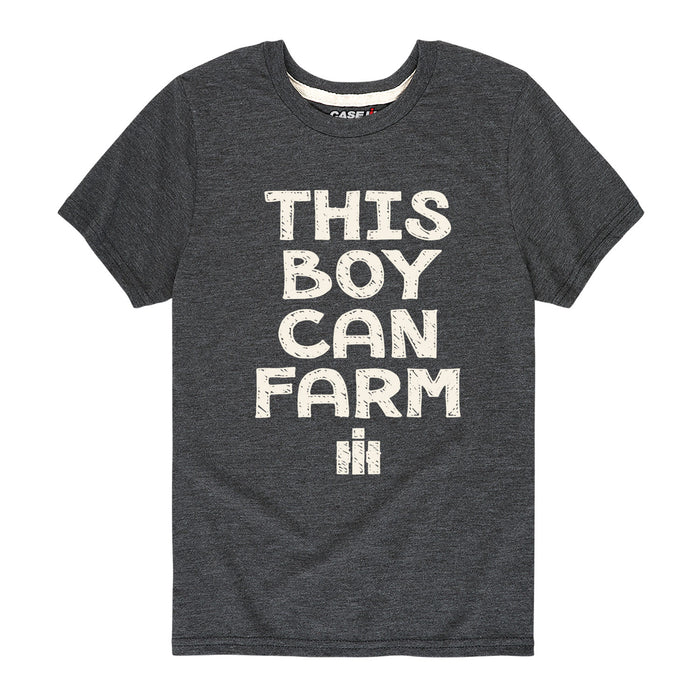 This Boy Can Farm IH Boys Short Sleeve Tee