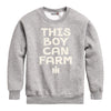 This Boy Can Farm IH Boys Crew Fleece