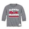 Farmer In Training Boys Long Sleeve Tee