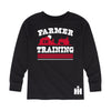 Farmer In Training Boys Long Sleeve Tee