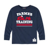 Farmer In Training Boys Long Sleeve Tee