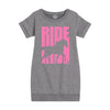 Retro RIDE Horse IH Girls Fleece Dress