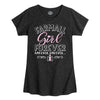 Farmall Girl Forever IH Girls Fitted Short Sleeve Tee