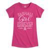 Farmall Girl Forever IH Girls Fitted Short Sleeve Tee