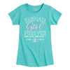 Farmall Girl Forever IH Girls Fitted Short Sleeve Tee