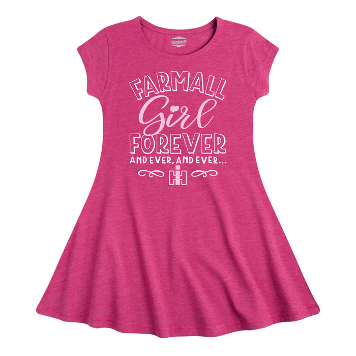 Farmall Girl Forever IH Girls Fit and Flare Dress