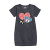 Cowboy Pattern Hearts IH Girls Fleece Dress