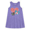 Cowboy Pattern Hearts IH Girls Aline Dress